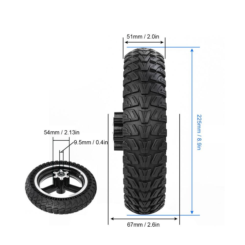 9x2.25 Inch Electric Scooter Front Wheel Explosion-Proof Wheel Hub Assembly Balance Car