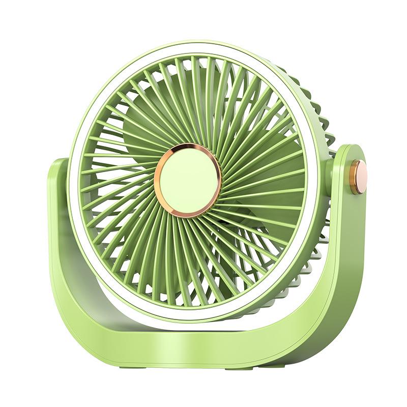 Portable USB Mini Fan with Desk Lamp - Wall-Mountable & Ceiling Option for Dormitory Use Rechargeable (No Lamp)