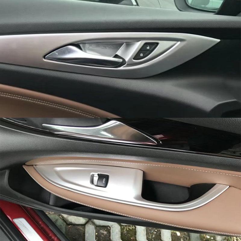 Suitable for 2017 Buick Regal interior parts like armrests, door handles, gear shift panels, and steering wheel trim.