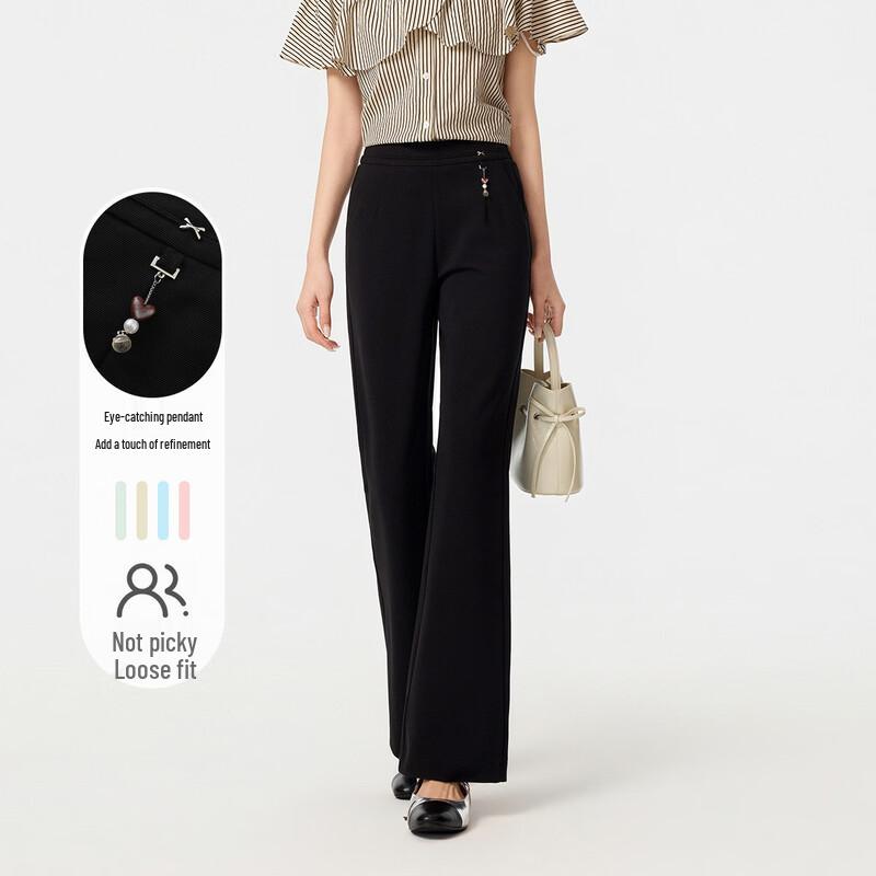 FivePlus High-Waisted Micro-Flared Casual Pants L