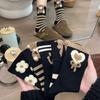 5 Pairs of Female Autumn and Winter New Style All Match Smiling Face In Tube Socks