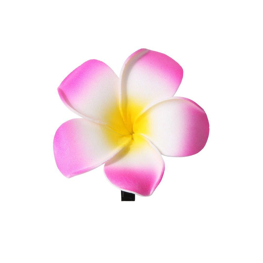 Plastic Gradient Flower Hairpins Mid Size Girls Duckbill Clip Cute Flower Hair Clip  Streetwear