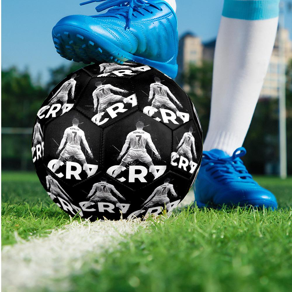 Pallone da calcio tema Cristiano Ronaldo Taglia 5 Pallone da calcio Tocco Morbido Pallone da calcio professionale per allenamento per sport all'aperto
