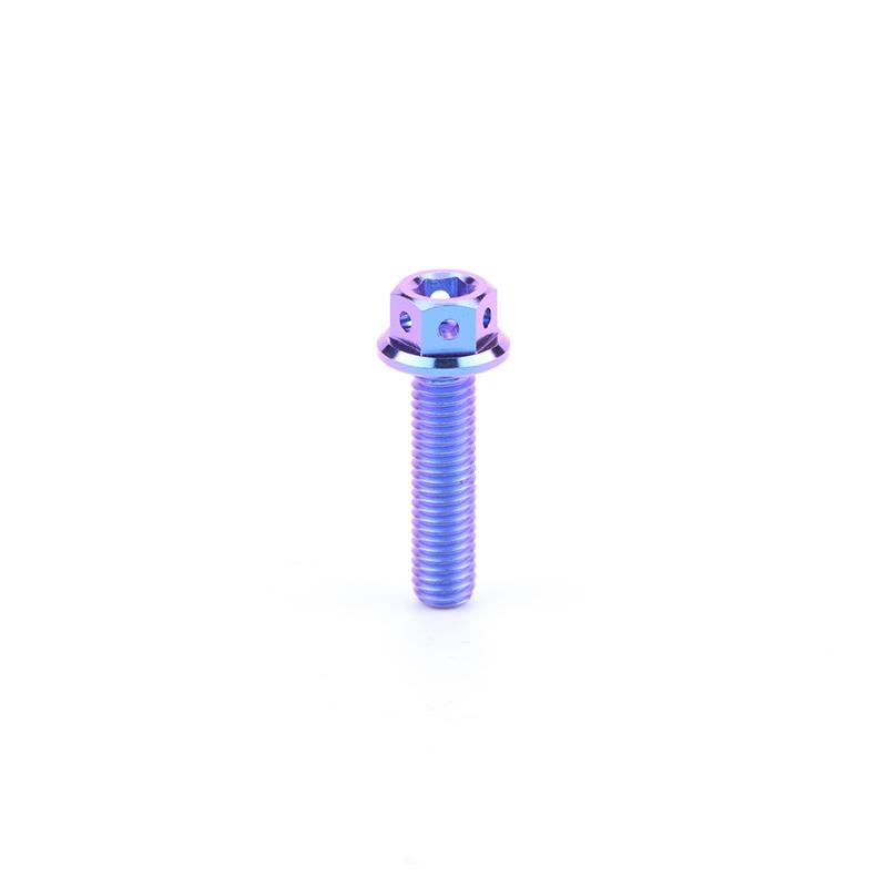 TMJ Titanium Bolts Hexagon and Flanged Head Race Spec Screws M6