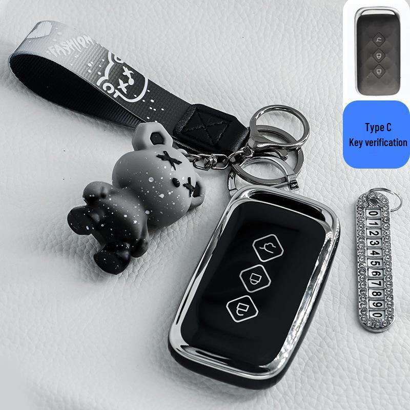 Key Case Shell for Wuling Hongguang MiniEV Macaron 2022 - GAMEBOY GB Design