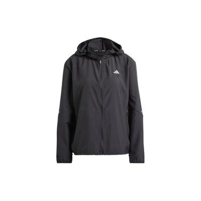 Run It Jacket Logo Print Long Sleeve Hooded Jacket Women Jacket Black IL7223