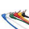 6Pcs Guitar Patch Cables Right Angle 90 Degree Plugs Low Noise Shielded Pedal Cables Pure Signal for Guitar Bass Microphone