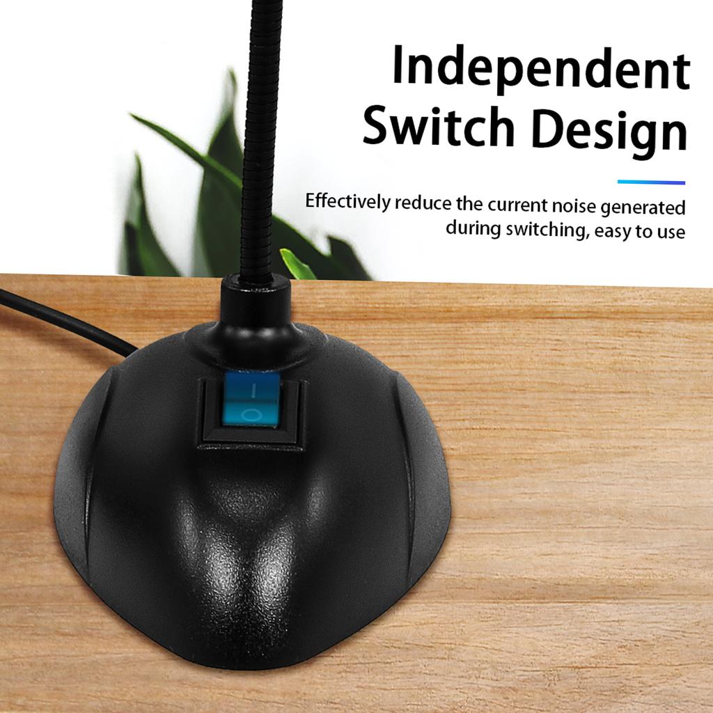 Computer Microphone Desktop Capacitive Microphone Wired Microphone 3.5mm Interface for Lecture Conference Voice Chat