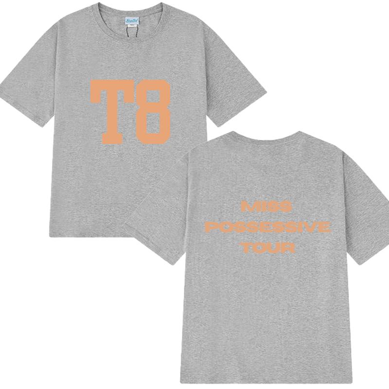 Hot Sale Tate Mcrae T8 Miss Possessive Tour 2025 T Shirts Unisex Women Fashion Y2k short sleeve Tshirt Unisex 100 Cotton clothing