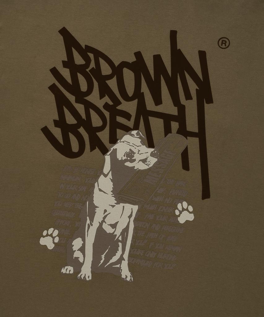 BROWNBREATH Delivery Tag Tee - Brown