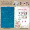 Nail Art Stamping Plates Butterfly Flower Bownot Pattern Printing Big Size 15*10cm Steel Nail Stamps Geometry Template DIY