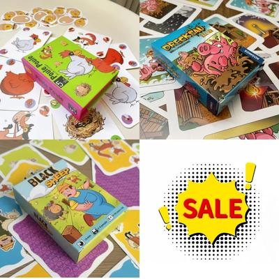 Hot Chicken Chiu Chiu Board Game Drecksau Dirty Pig Black Sheep Piou Piou Party Game Cards Intellectual Toy Kid Gift