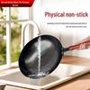 ZISIZ Handmade Wrought Iron Non-stick Wok