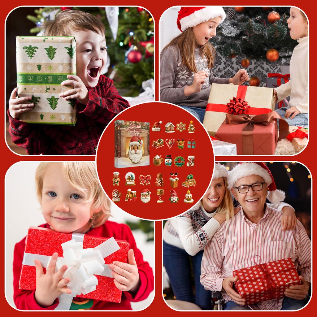 2D Ankunftskalender Enthält 24 Ankunftskalender, Countdown-Kalender und Überraschungs-Sammelobjekte