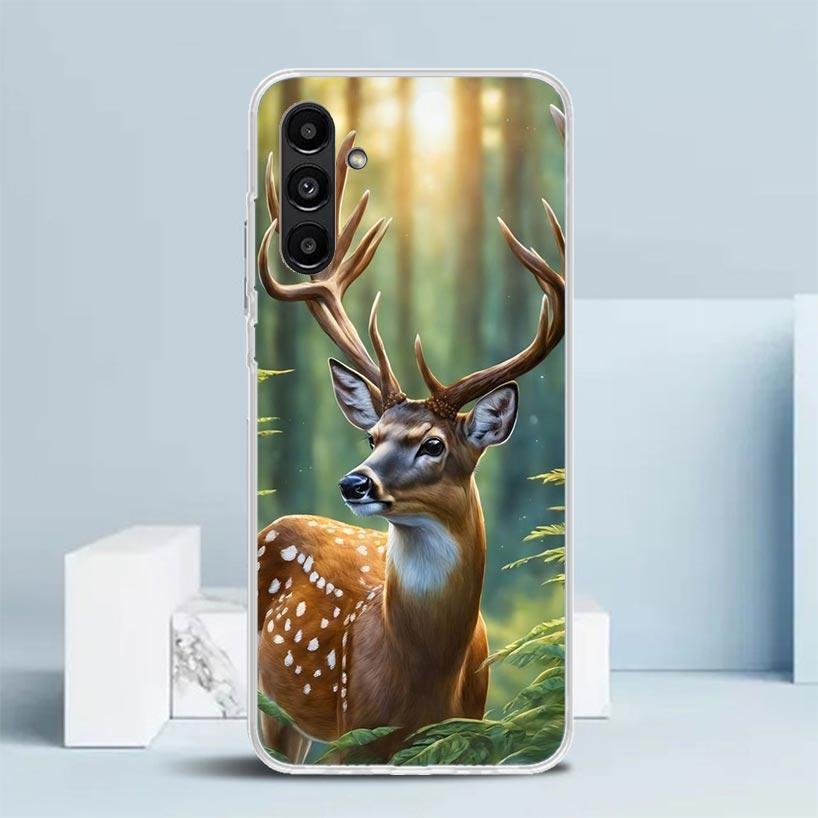 Deer Hunting Camo Cover for Samsung Galaxy A17 A37 A57 A16 A26 A36 A56 A15 A14 A55 Phone Case A13 A53 A25 A35 A24 A34 A23 A33 Ga