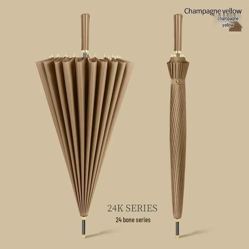 Automatic 24-Rib Double Long-Handle Umbrella