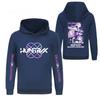 Kids' Long Sleeve Loose Pullover Letter Print Drawstring Hooded Sweatshirt