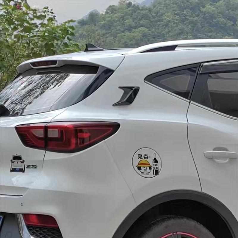2 Pcs ABS Plastic Car Side Air Outlet Air Flow Mudguard Air Inlet Sticker Shark Gill Air Outlet Simulation Exterior Decoration