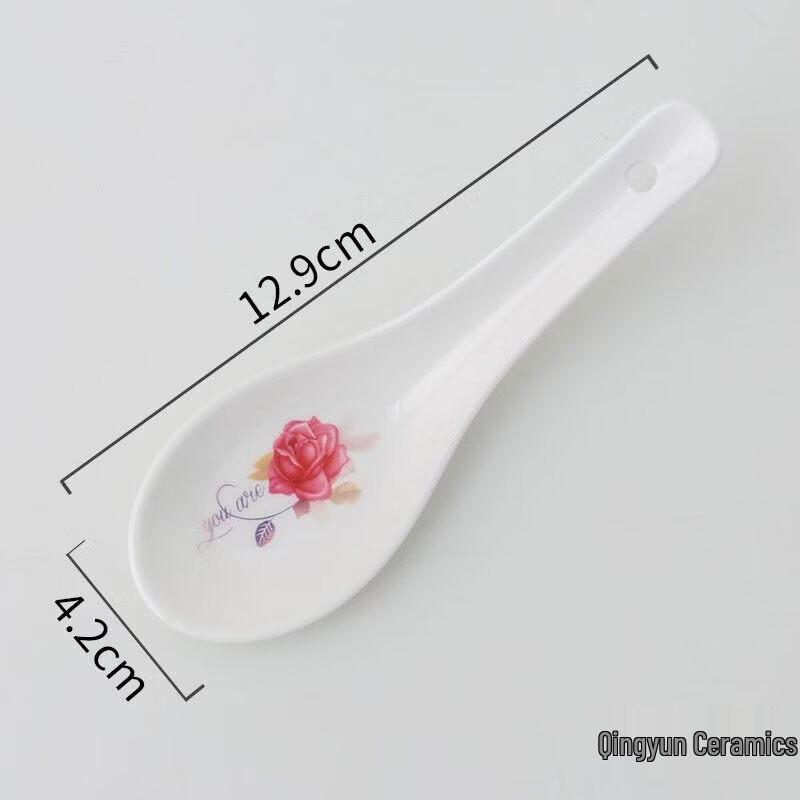 Household Ceramic Soup Spoon