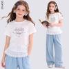 Duomiaowu Girls' Fashion Short Sleeve T-Shirt