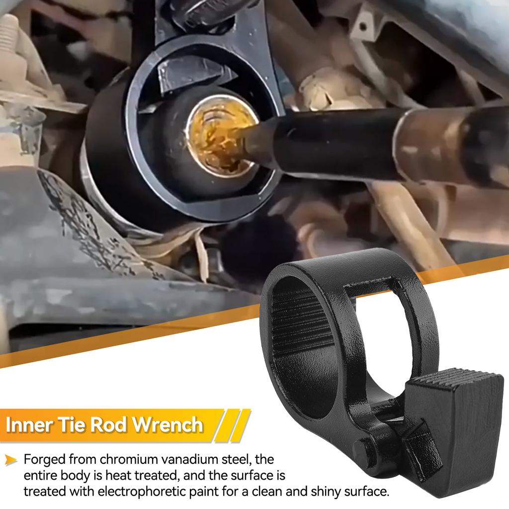 Cheie universală pentru bară de legătură interioară a mașinii Instrument de demontare a șurubului cu bilă direcțională pentru accesoriu de dezasamblare cu împingere cu cap bilă de 27-42 mm