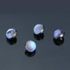 JT 1Pcs F136 Titanium Lip Studs AB Colour Moonstone Polished Opal Ear Bone Studs Body Piercing Jewellery