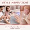 Reusable Coffin Nail Dual Forms 240pcs Acrylic Gel Extension Mold Kit Manicure Tool For Home or Salon Professional Use
