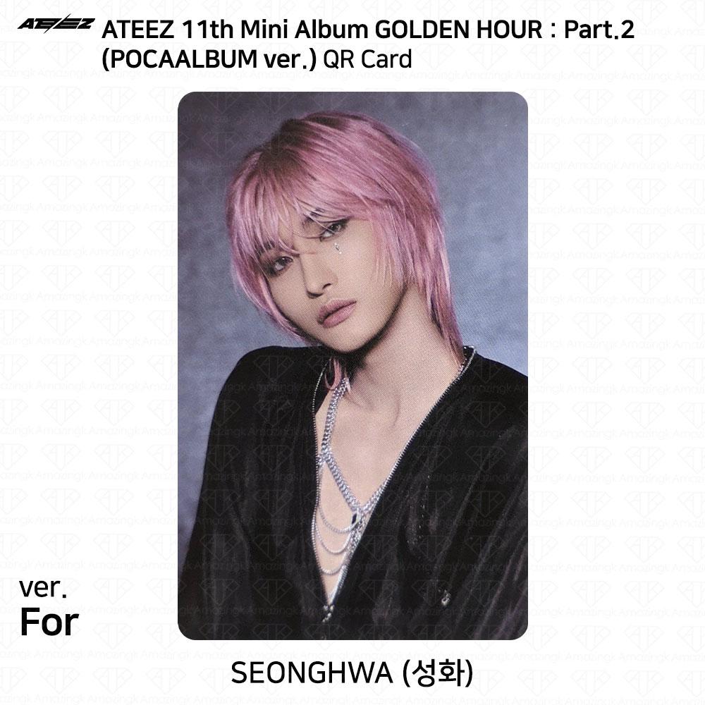 ATEEZ Das 11. Mini-Album Golden Hour Part.2 POCAALBUM Fotokarte FÜR VER