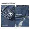 Baleno Women's High-Waist Retro Blue Denim Mid-Length Skirt