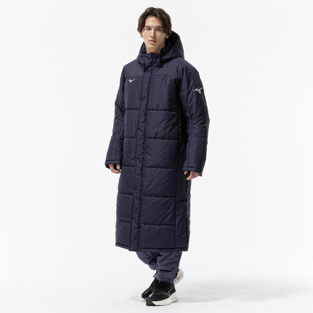 Mizuno Techfil Breath Thermocoat Training Deep Size 2XL Wear, Heat-Generating Material, Water-Repellent, 32MEC550, Unisex, Navy,