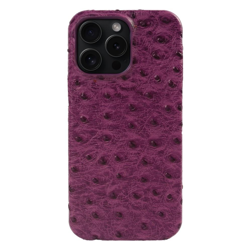 Ostrich Genuine Leather Case For iphone 16 Pro Max 15pro 14 13 12 11 XR XSMAX SE4 Real Cowhide Back Cover Coque Shell
