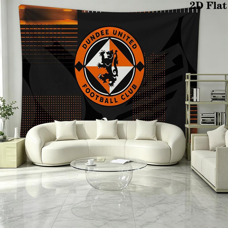 Dundee United FC Wall Tapestry Aesthetic Wall Hanging Printed Fabric Blanket Decorative Tapestries for Bedroom Living Room Home Decor