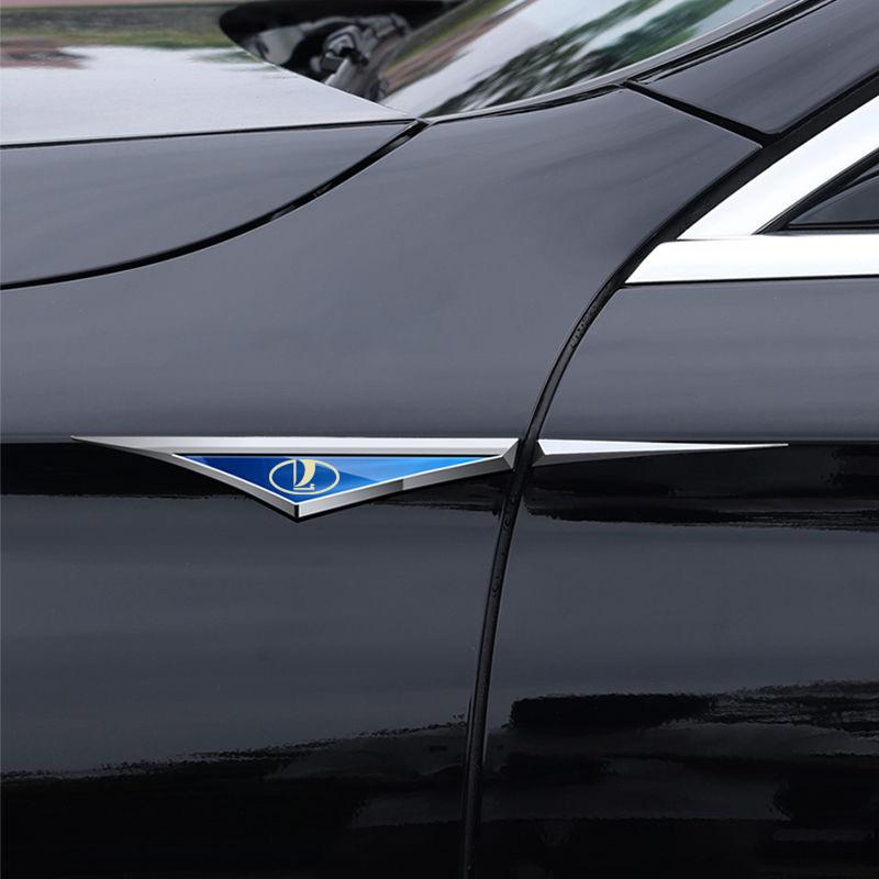 AVV1 Car Door Side Fender Logo Blade Emblem Badge Sticker For LADA Niva 4X4 BRONTO Vesta Granta Largus Samara Decoration Accessories