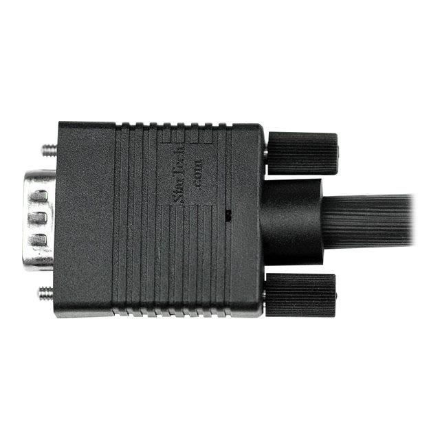 STARTECH Câble VGA coaxial de 3 m pour écran haute résolution - Cordon HD15 vers HD15 - M/M - Noir