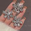Snowflake Hairpin: Elegant Winter Bangs Clip & Christmas Hair Accessory 2024