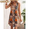 Fashion Summer Spring Sleeveless O-Neck  Casual Dresses