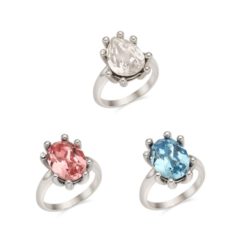 

VINTAGE HOLLYWOOD Vintage Ocean Stone Ring_VH2235RI002M Blue Oval_No. 11