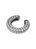 Macier [S925] Donut Ear Cuff (Black Silver)