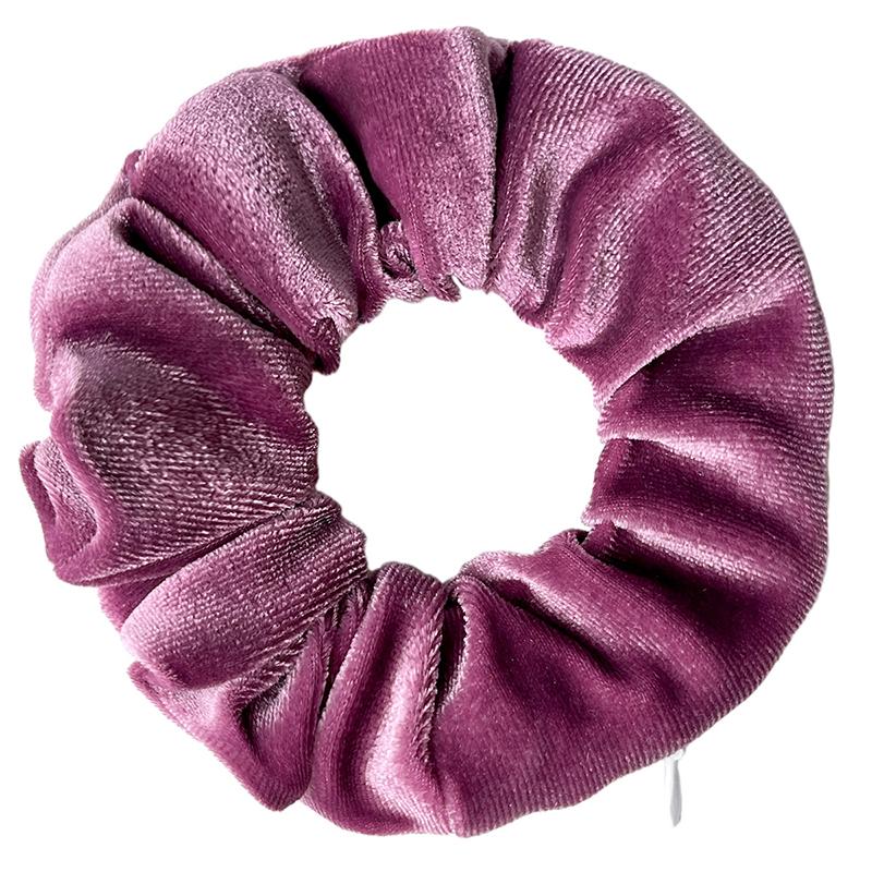 Creative Sweet Zip Scrunchies For Women Girls Novelty Multicolour Velvet Hair Tie Versatile Hair Accessories Gifts