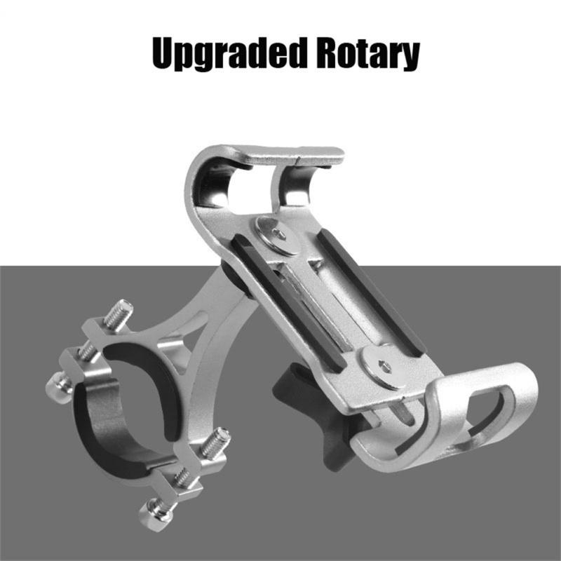 Suport de telefon pentru biciclete din metal pentru motociclete din aliaj de aluminiu Suport anti-alunecare Gps clip universal rotativ