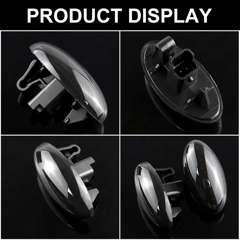 2x LED Dynamic Turn Signal Side Marker Light For Citroen Berlingo 2002-2015 2017 2018 2019 2020 Dispatch 2007-2020 Jumpy 2007-upTurn Signal 2