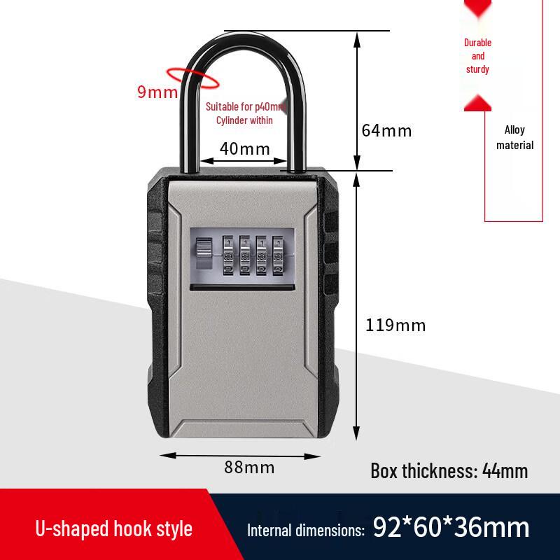 

Aokewen 827 Wall-Mounted Password Key Safe Box