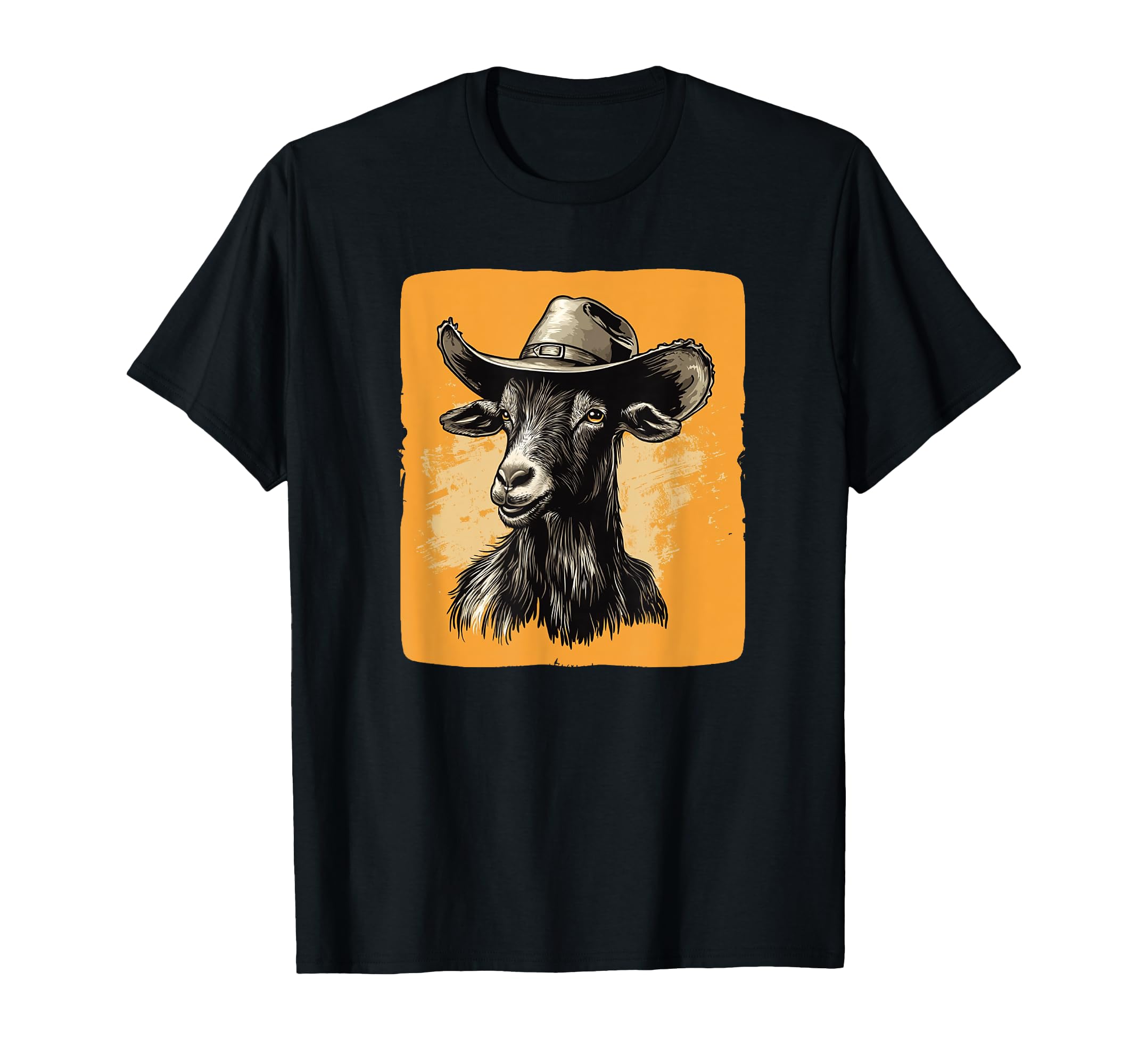 

Awesome Goat Costume with Cowboy Hat for Boys and Girls T-Shirt чорний