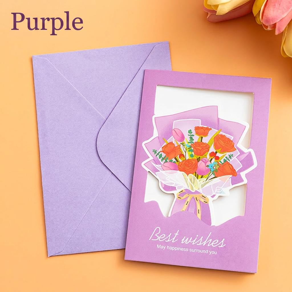 Minimalist Ins Card Minimalist Hand-Writable Card High-Definition Printed Card High-Definition For Wedding Congratulations фиолетовый