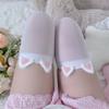 Fashionable Elegant Thigh High Long Stockings for Women Anime Cosplay Cats Rabbit Ears Accent Over Knee Socks Hosiery