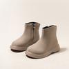Children's Leather Shoes for Girls Autumn Winter British Style Soft Bottom Anti-slippery Versatile Short Boots