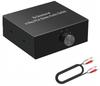Audio Selector 4 Input 1 Output 1 Input 4 Output Bidirectional RCA Stereo Audio Switcher Splitter No Power Supply Required CD Player /