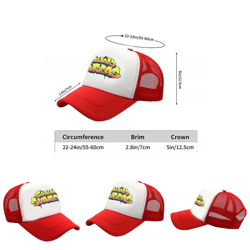 Subway Surfers Baseball Cap Uv Protection Breathable Unisex Outdoor Summer Hat For Fans