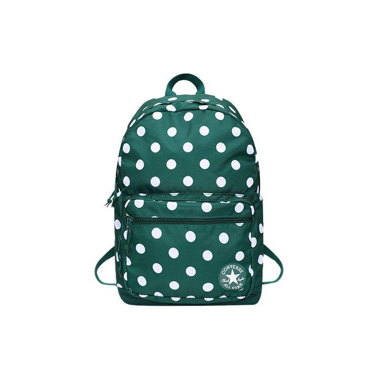 Converse College Style Large Capacity Printed Zipper Backpack Unisex Backpack Green 10019901333 Green