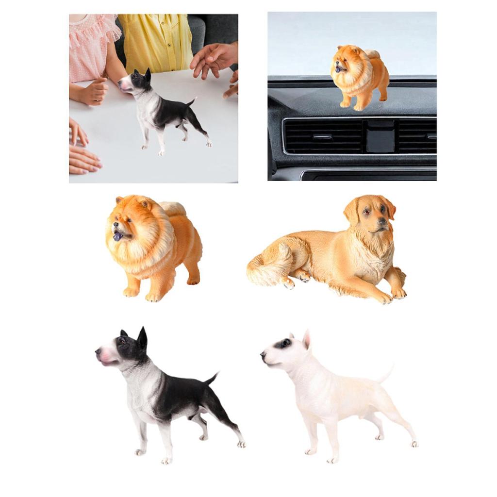 Dog Figurine for Home And Car Decoration Gift for Birthdays Miniature Dog Model Educational Toy for Kids